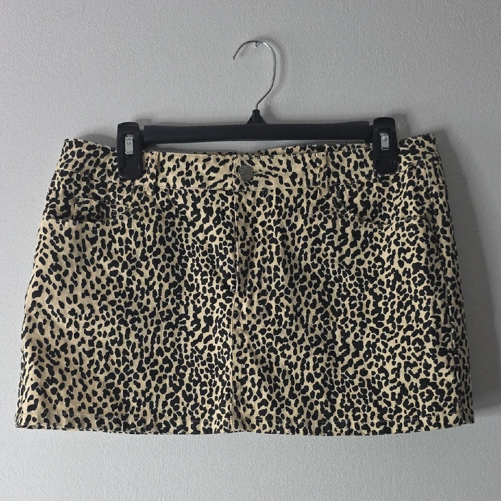 Edikted Animal Print Mini Skirt